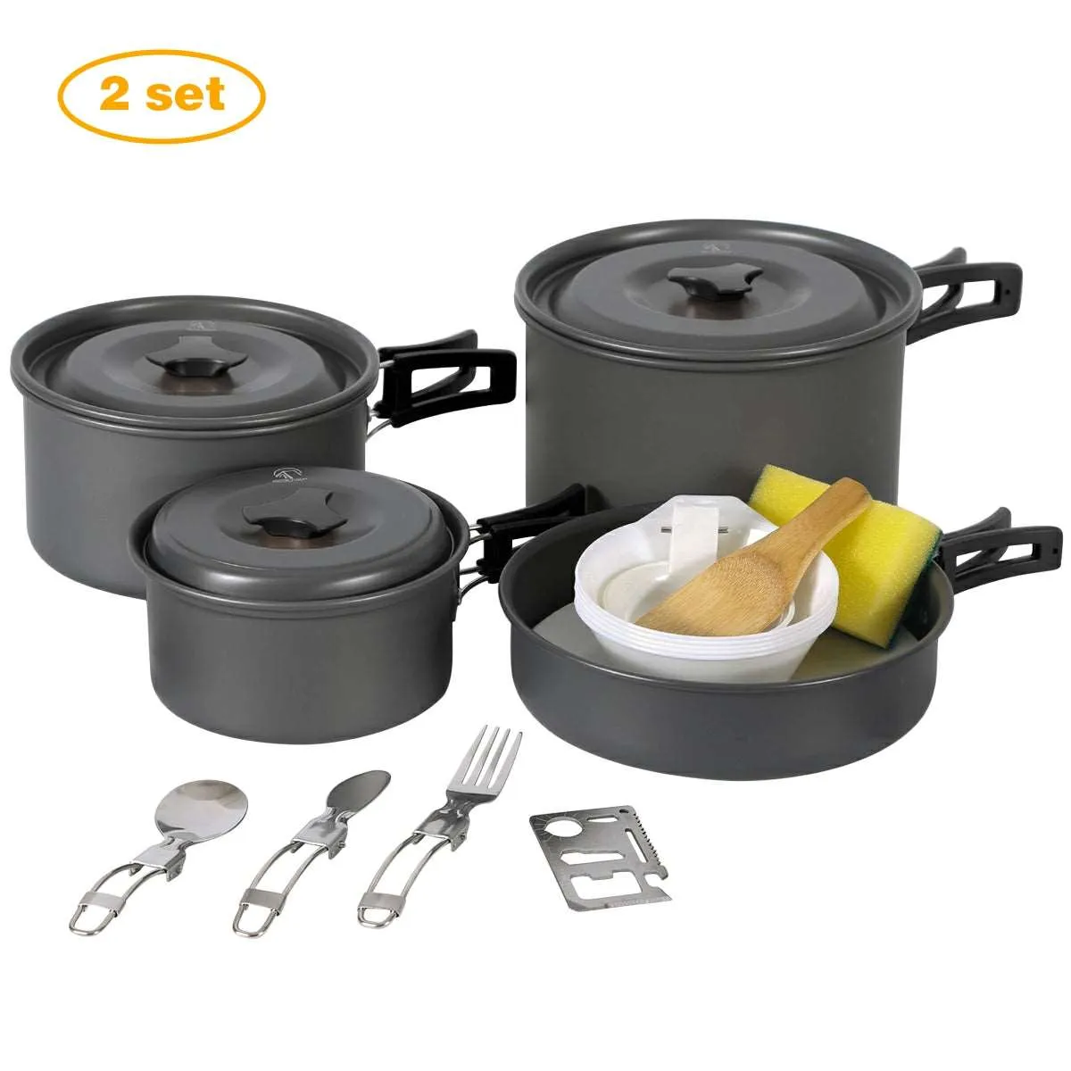 11/12/22 PCS Camping Cookware Mess Kit From Redcamp