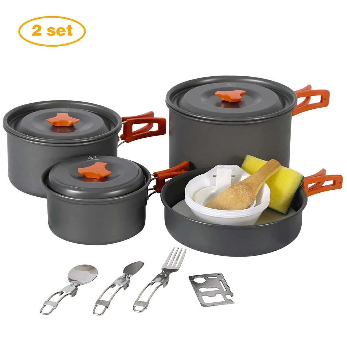 11/12/22 PCS Camping Cookware Mess Kit From Redcamp