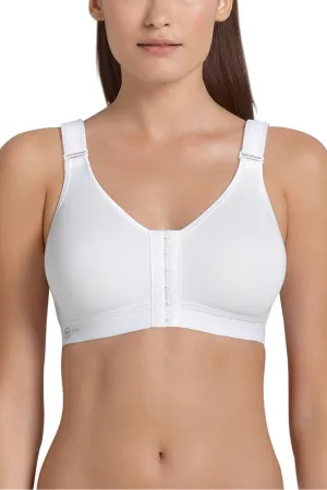 Anita Firm Support Front Closure Sports Bra, White (5523)