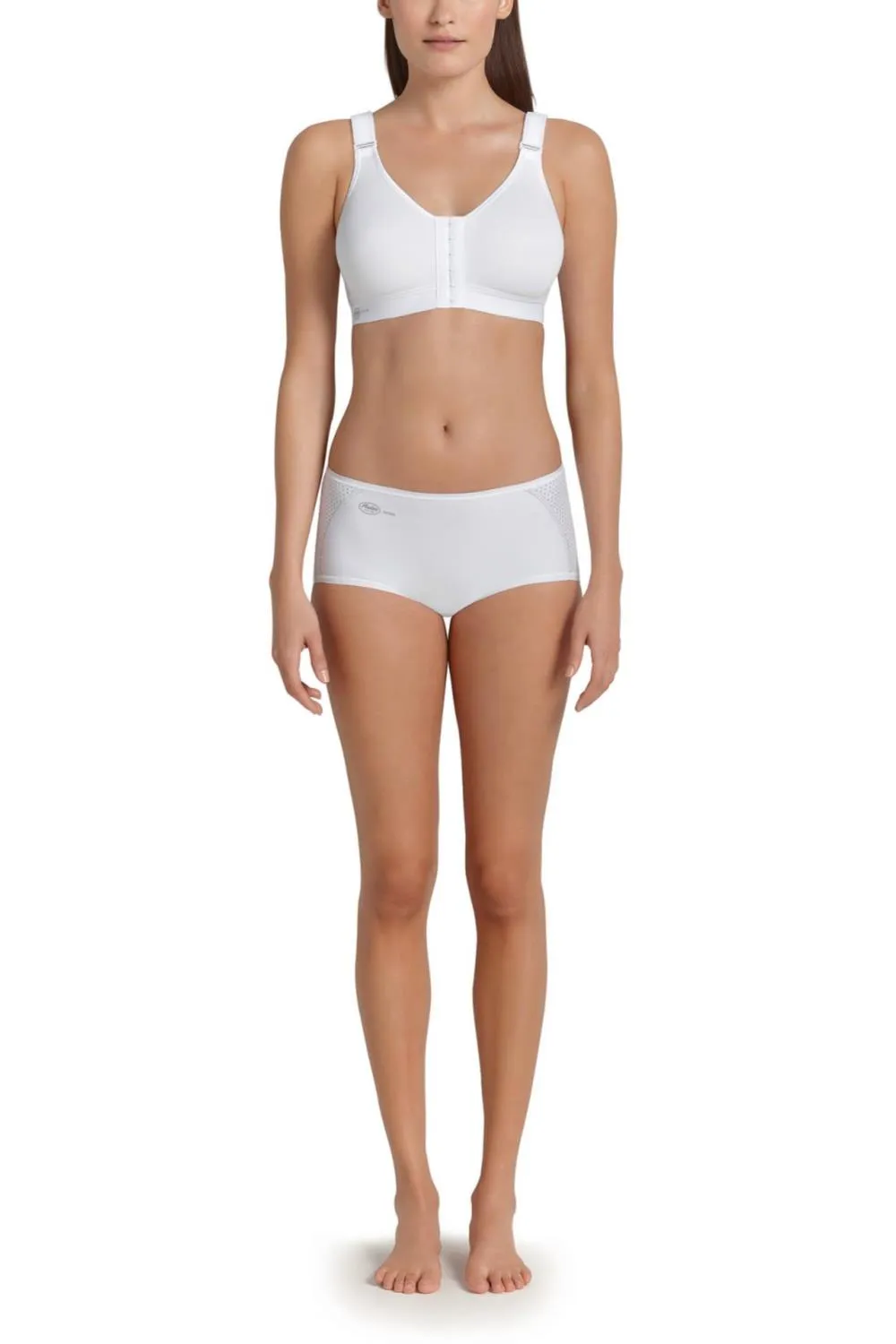 Anita Firm Support Front Closure Sports Bra, White (5523)
