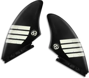 AQUBONA Surfboard Twin Keel Fins (2 Fins) Dual Tab Single Tab Sizes Nylon Plastic Fins for Longboard Surfboard Funboard