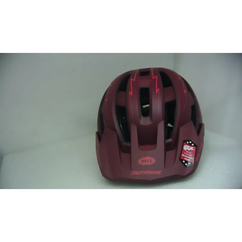 Bell Bike Super Air Spherical Bicycle Helmets Fasthouse Matte Red/Black Medium (Without Original Box)