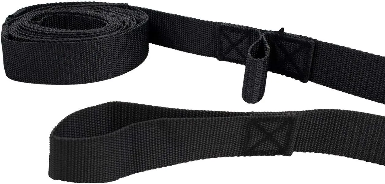 Bliss Hammocks WM-505 Multi-loop Hammock Tree Strap Suspension System, Adjustable Tree Straps & "S" Hooks Included, Black