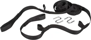 Bliss Hammocks WM-505 Multi-loop Hammock Tree Strap Suspension System, Adjustable Tree Straps & "S" Hooks Included, Black