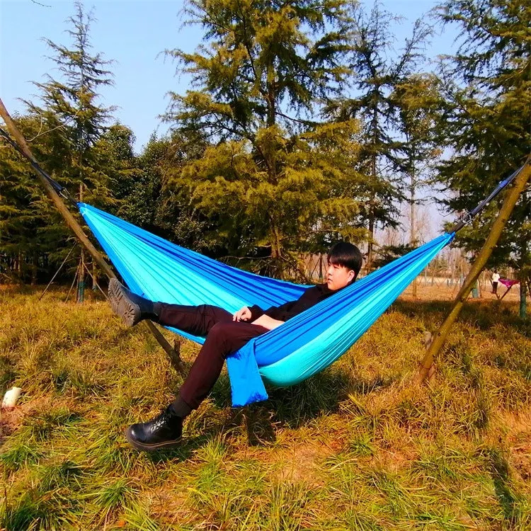 Camping Hammock 210T Nylon Silk Spinning Fabric Hammock Camping Outing