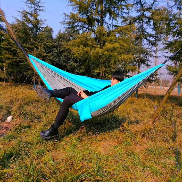 Camping Hammock 210T Nylon Silk Spinning Fabric Hammock Camping Outing