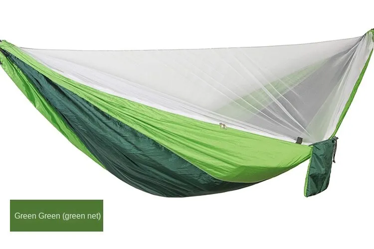 Camping Hammock Automatic Quick Unfolding Mosquito Net Nylon Mesh Camping Hammock