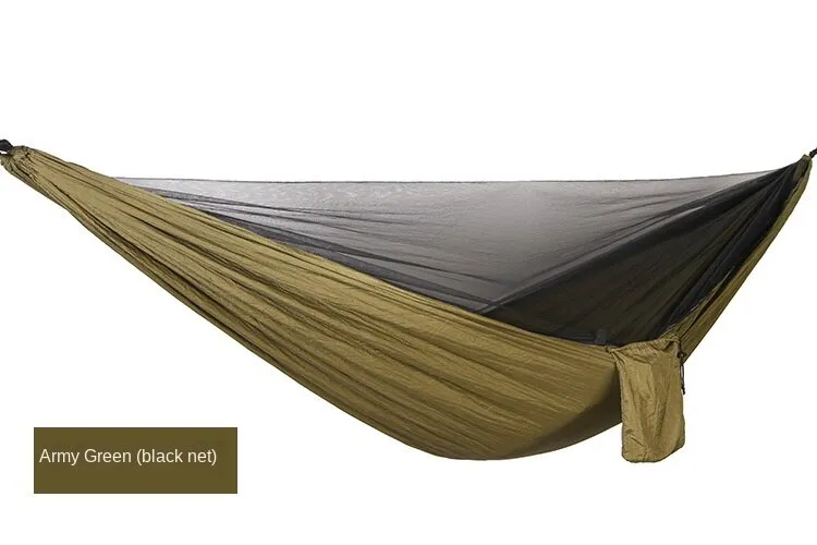 Camping Hammock Automatic Quick Unfolding Mosquito Net Nylon Mesh Camping Hammock