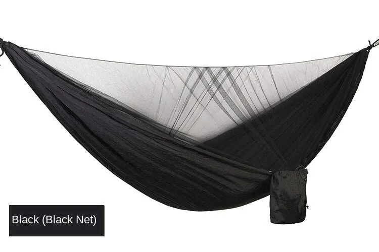 Camping Hammock Automatic Quick Unfolding Mosquito Net Nylon Mesh Camping Hammock