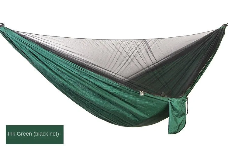 Camping Hammock Automatic Quick Unfolding Mosquito Net Nylon Mesh Camping Hammock