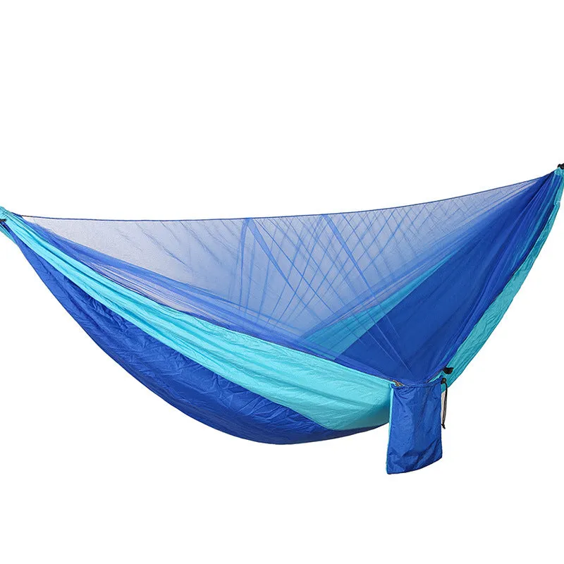 Camping Hammock Automatic Quick Unfolding Mosquito Net Nylon Mesh Camping Hammock