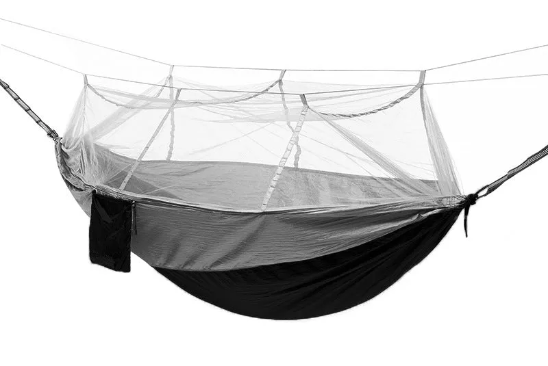 Camping Hammock Outdoor Camping with Mosquito Net Ultralight Nylon Double