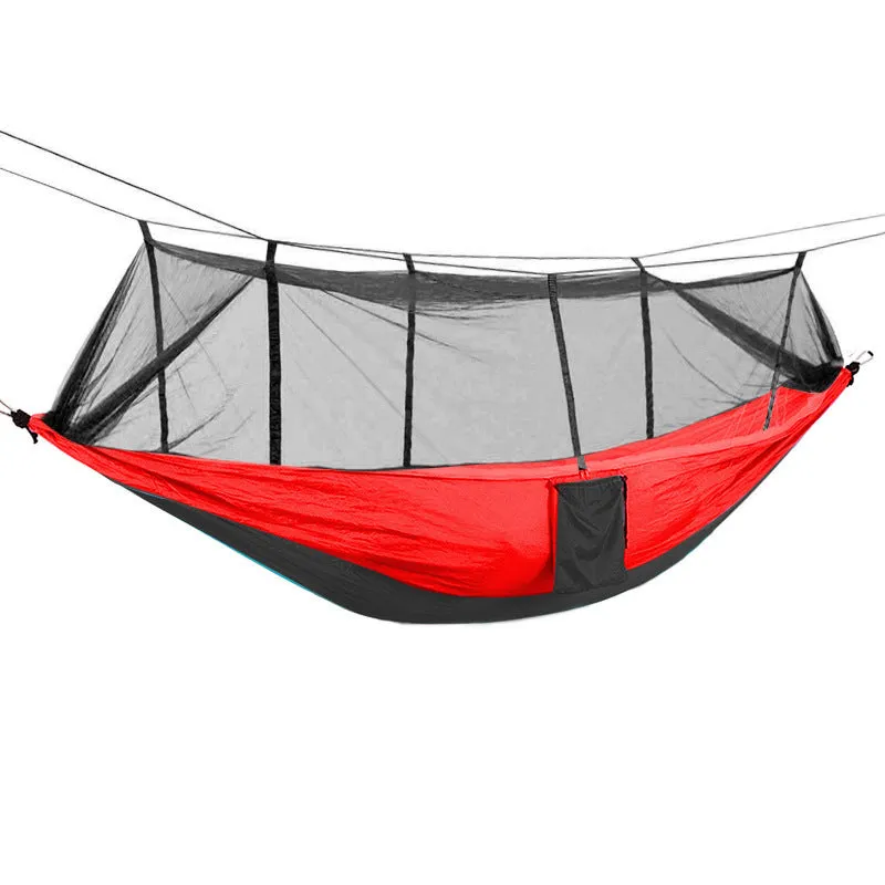 Camping Hammock Outdoor Camping with Mosquito Net Ultralight Nylon Double
