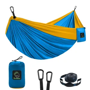 Camping Hammock Single Double Camping Nylon Indoor Color Matching Swing Anti-Rollover