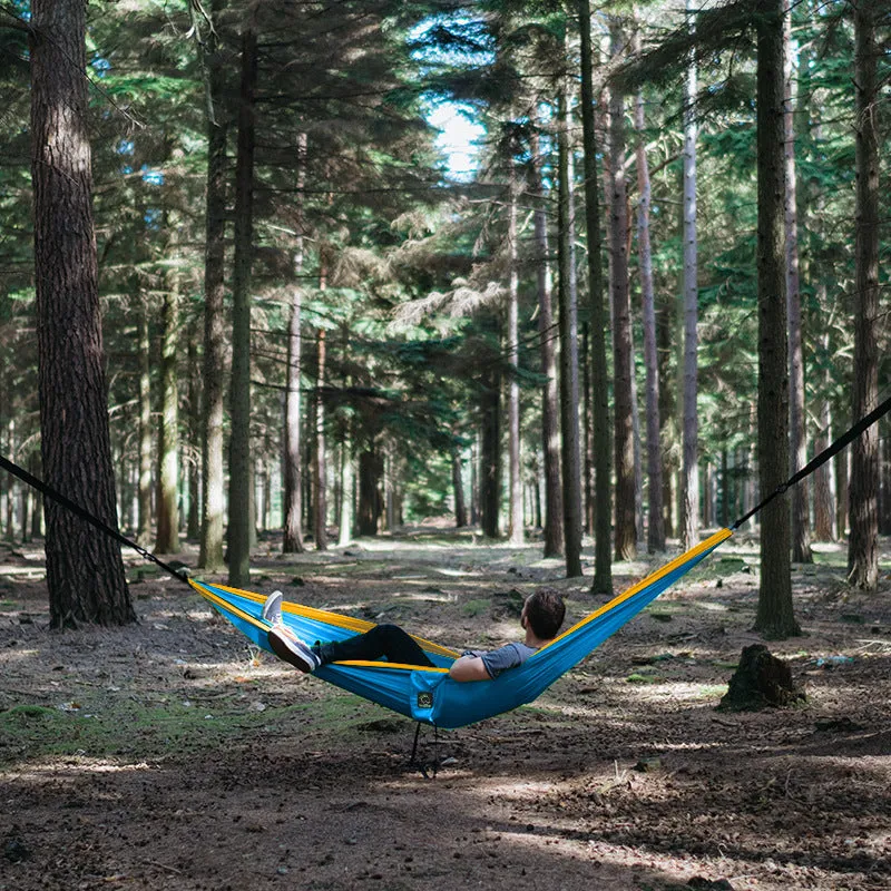 Camping Hammock Single Double Camping Nylon Indoor Color Matching Swing Anti-Rollover