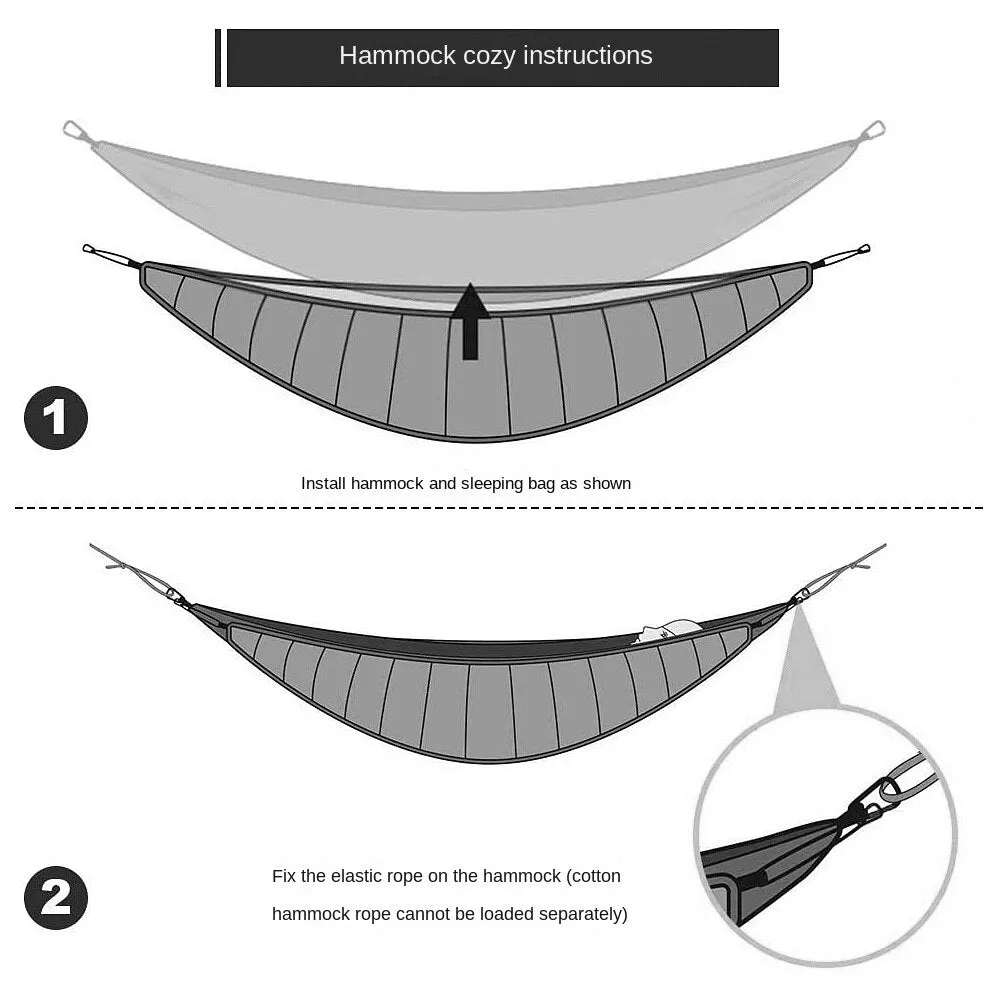 Camping Hammock Thickened Cozy Winter Outdoors Leisure Insulation Comfortable