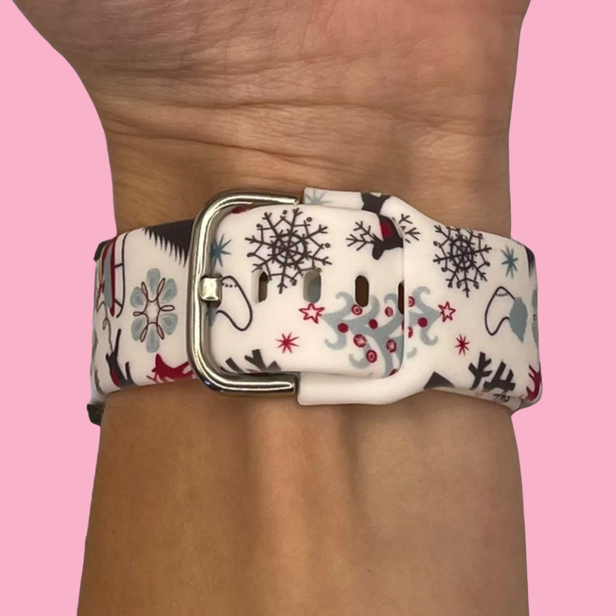 Christmas Watch Straps compatible with the Ticwatch C2 Rose Gold & C2  Rose Gold
