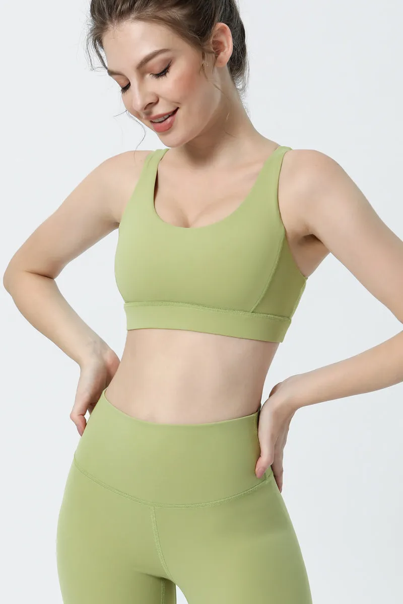 Crisscross Longline Bra High Support