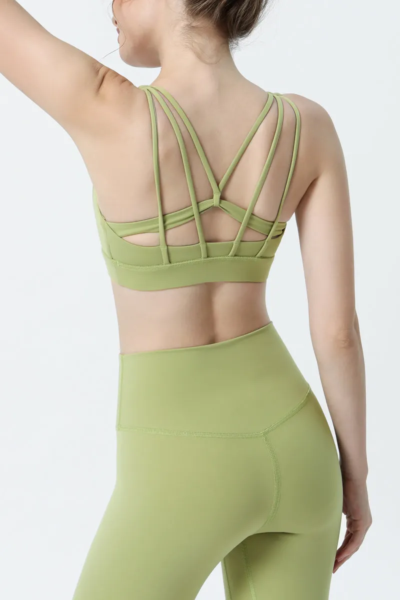 Crisscross Longline Bra High Support
