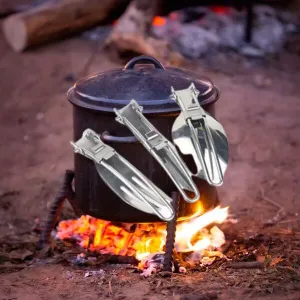 Durable & Lightweight Camping Fork Spoon Knife Set