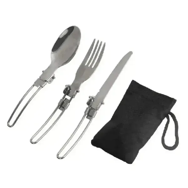 Durable & Lightweight Camping Fork Spoon Knife Set