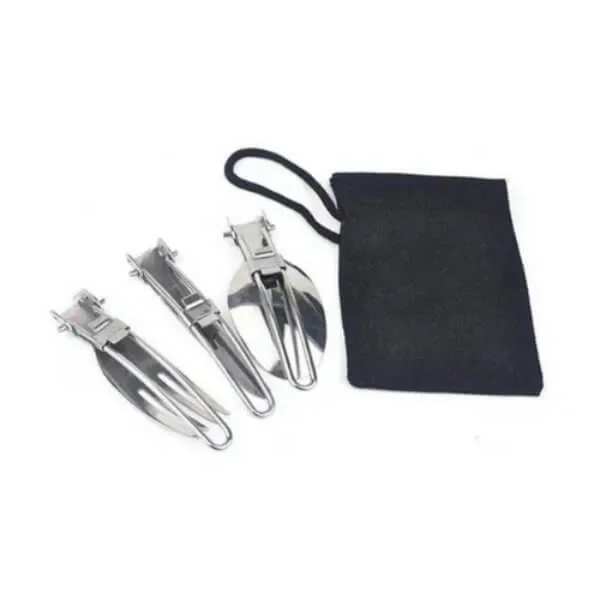 Durable & Lightweight Camping Fork Spoon Knife Set