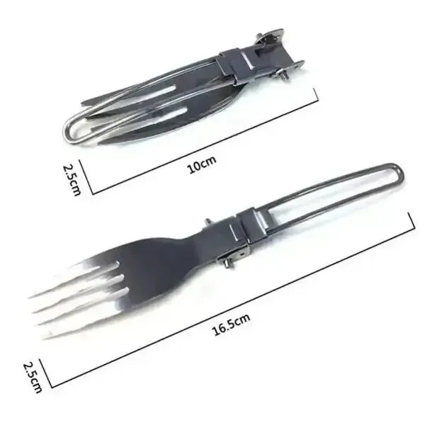 Durable & Lightweight Camping Fork Spoon Knife Set