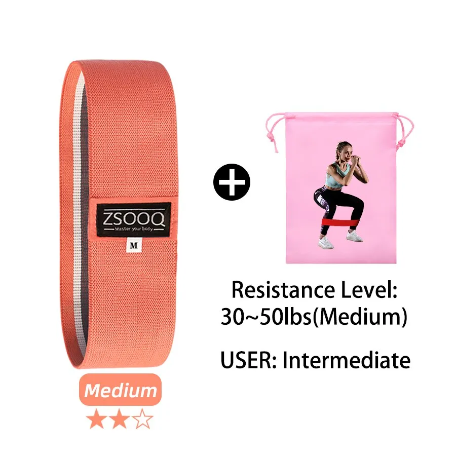 Fabric Booty Resistance Bands Hip Circle Exercise