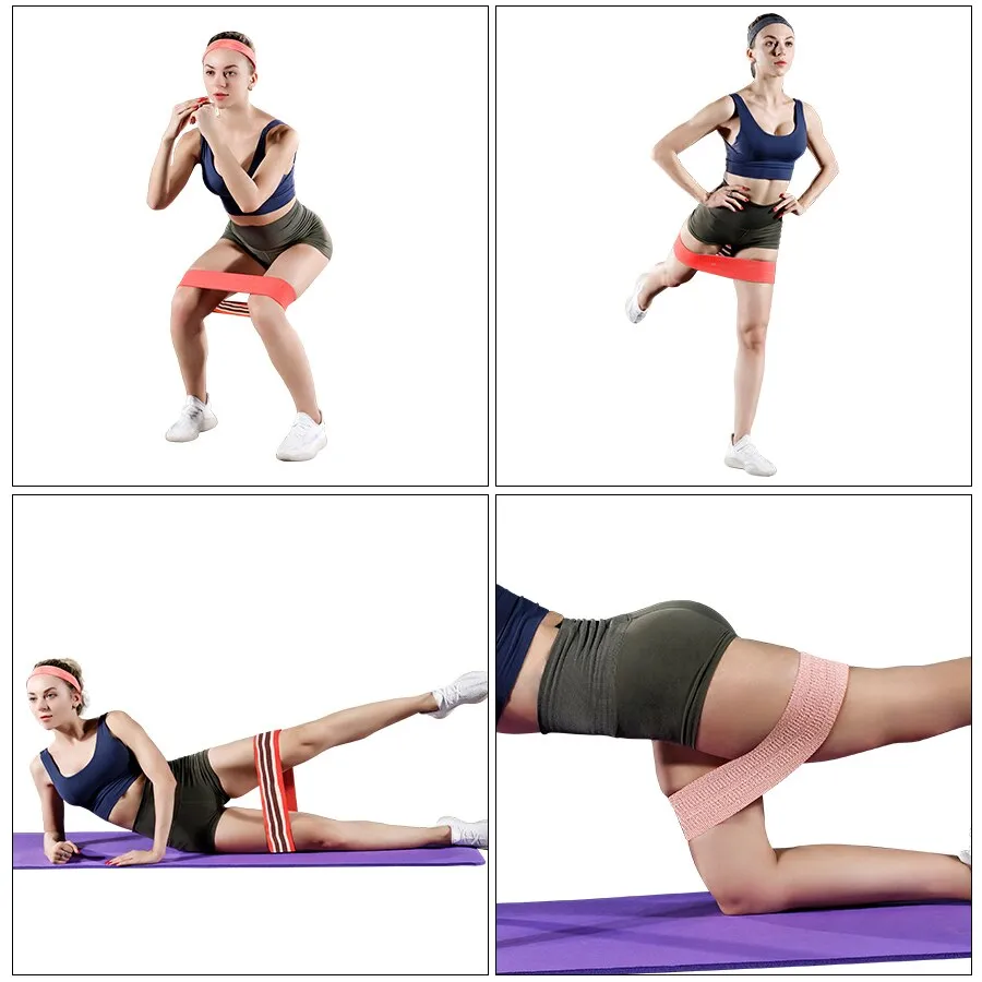 Fabric Booty Resistance Bands Hip Circle Exercise