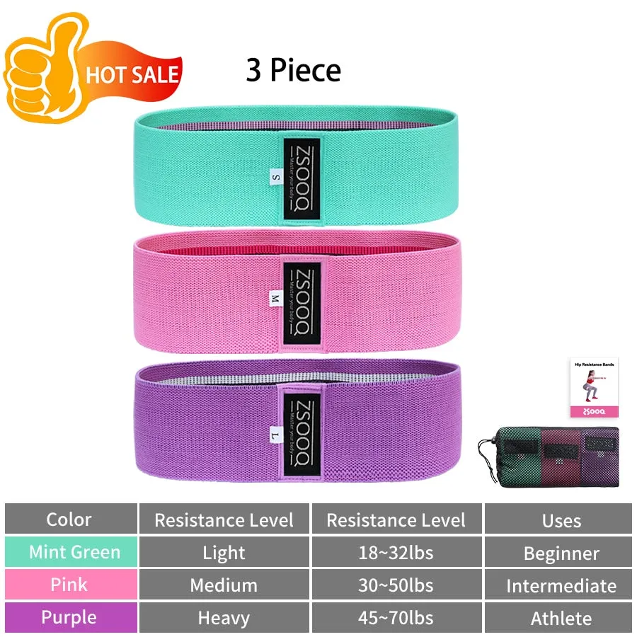 Fabric Booty Resistance Bands Hip Circle Exercise
