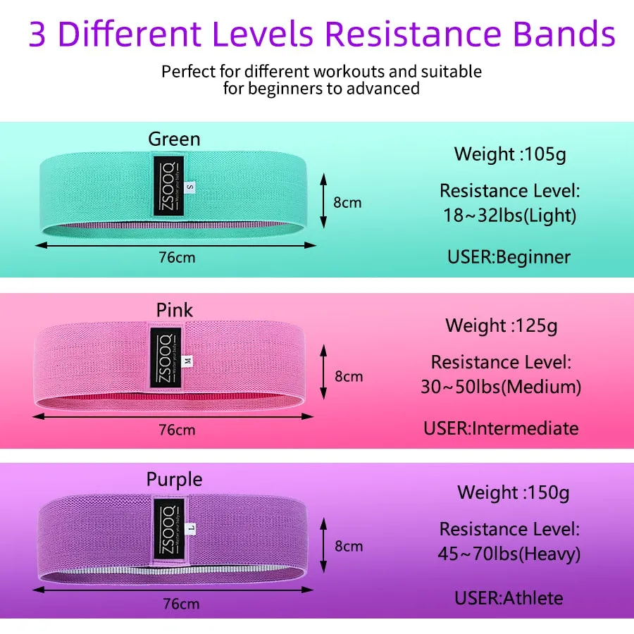 Fabric Booty Resistance Bands Hip Circle Exercise
