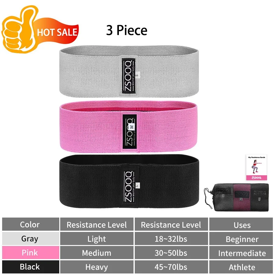 Fabric Booty Resistance Bands Hip Circle Exercise