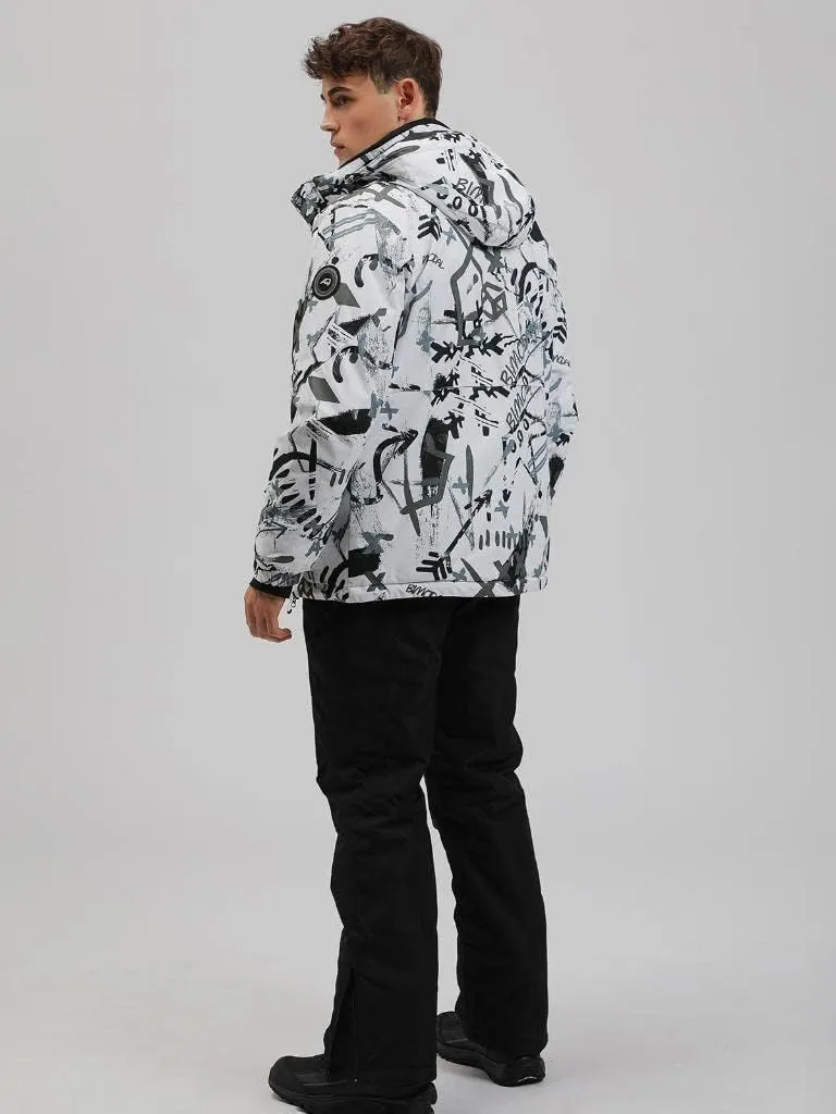 GS SNOWING Men's Jacket and Pants Set Insulated Waterproof Waterproof Snowboard Snowsuits for Snow Sport