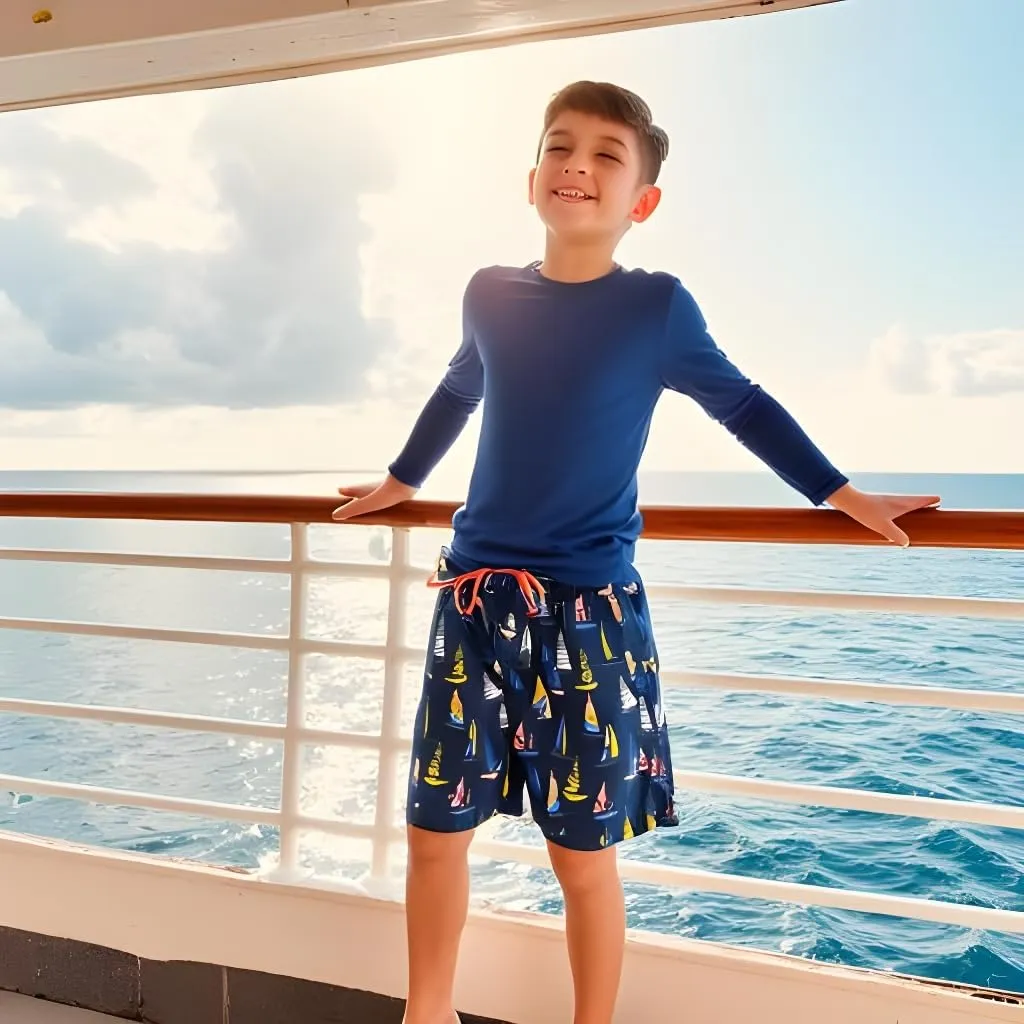 INGEAR Little Boys Quick Dry Beach Board Shorts Kids Swim Trunk Swimsuit Beach Shorts Swim Trunk for Boys