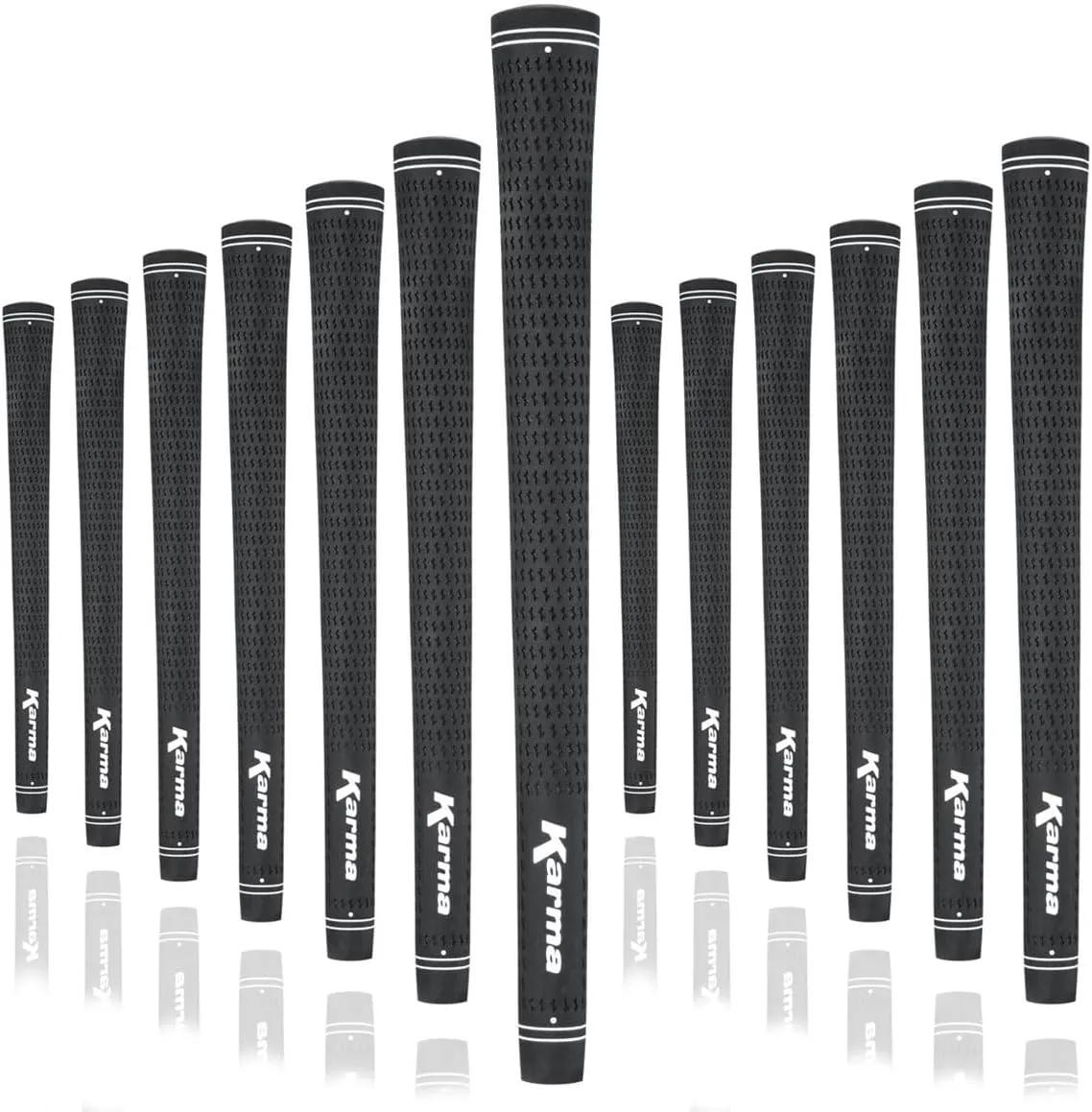 Karma Velour Black Midsize ( 1/32'') Stick Grips Golf Grips (13 Pack)