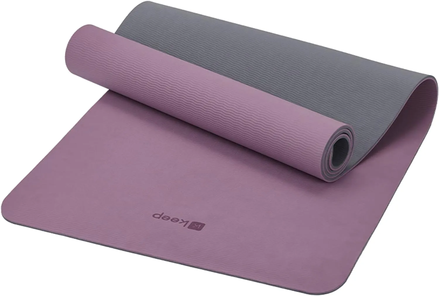 KEEP Yoga Mat Non Slip, Hot Yoga Mat for Women, 72"x24" Double-Color Exercise mat for Home Workout, Premium TPE 7mm Thickened Lightweight Workout Mat for Pilates and Fitness