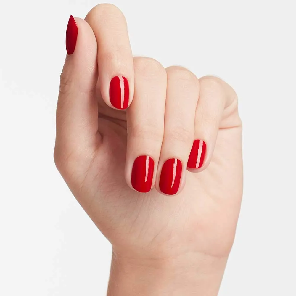 OPI Nail Lacquer Nail Polish | Opaque Light Red Crme Chip Resistant Nail Polish | Vegan, Fast Drying, Streak Free