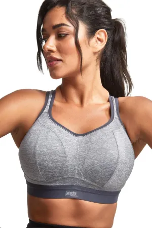 Panache Non-Wired Sports Bra, Charcoal Marl (7341B)