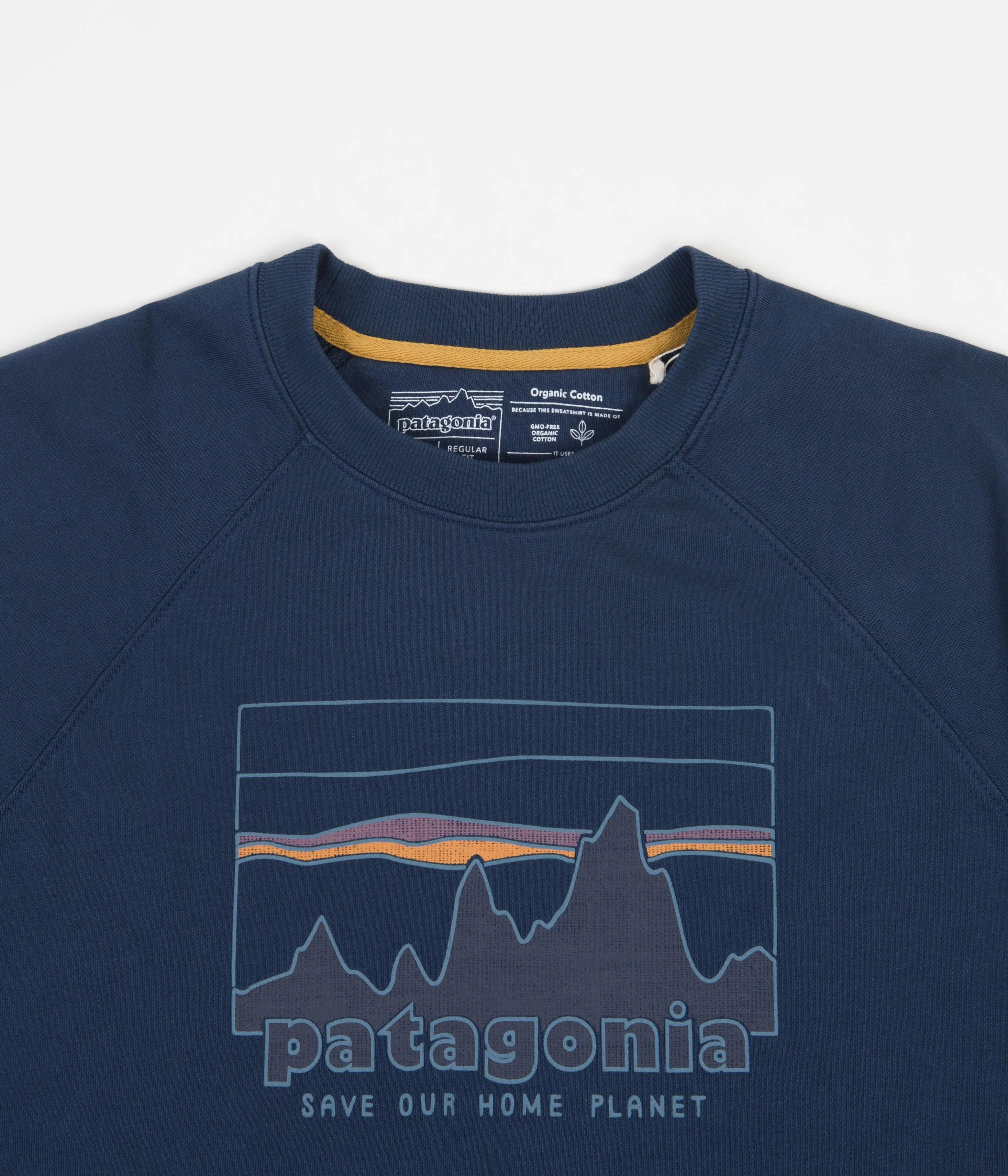 Patagonia 73 Skyline Organic Crewneck Sweatshirt - Tidepool Blue