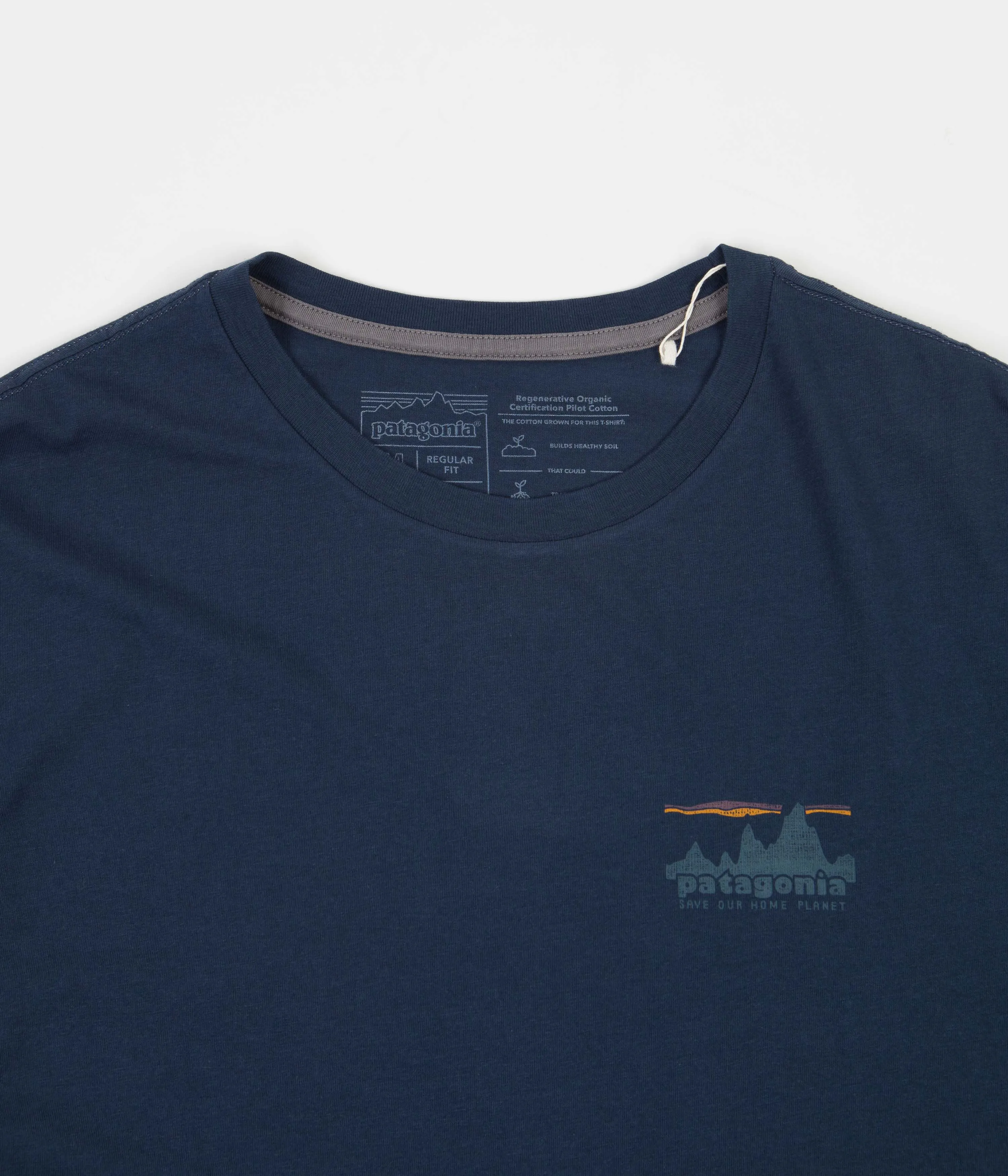 Patagonia 73 Skyline Organic T-Shirt - Tidepool Blue