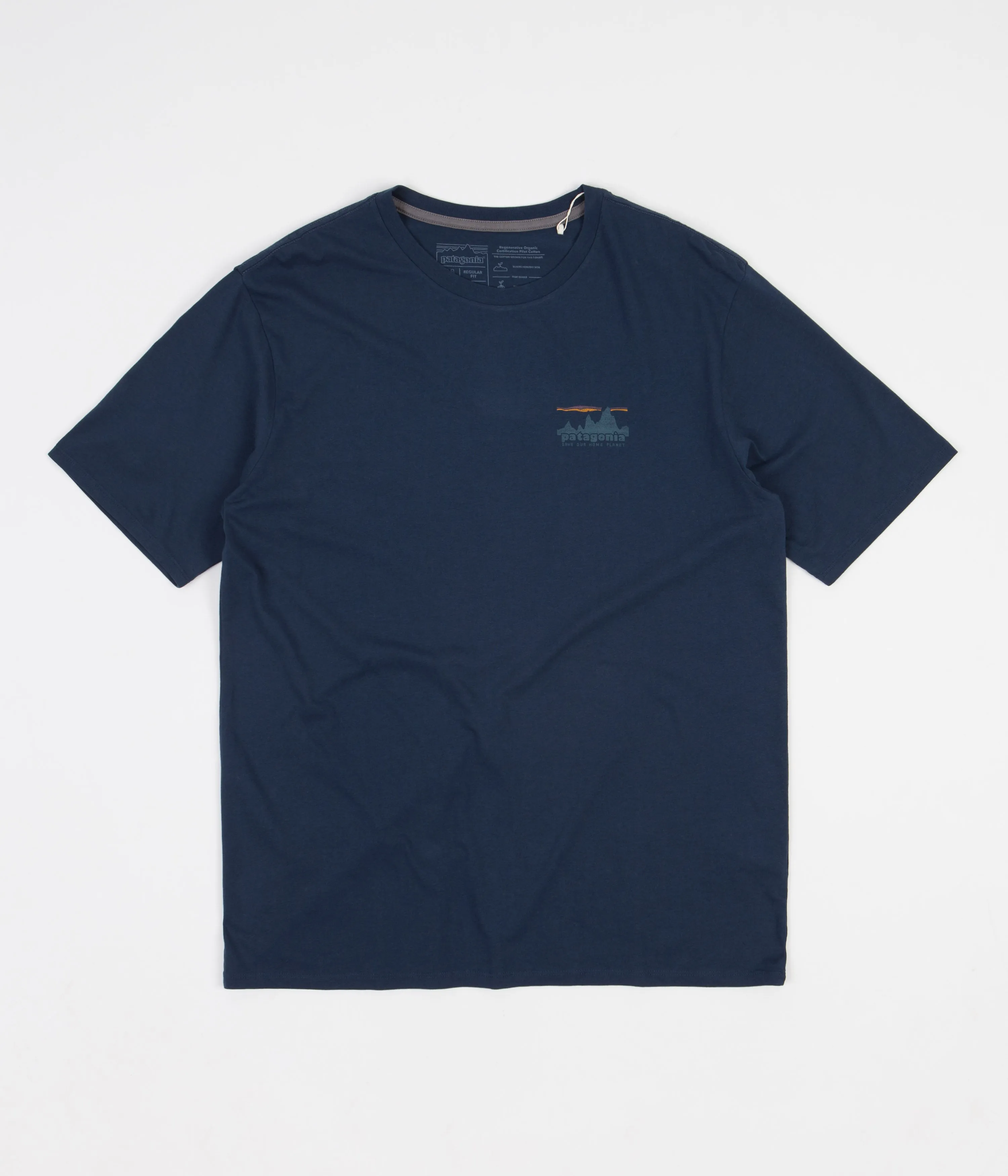 Patagonia 73 Skyline Organic T-Shirt - Tidepool Blue
