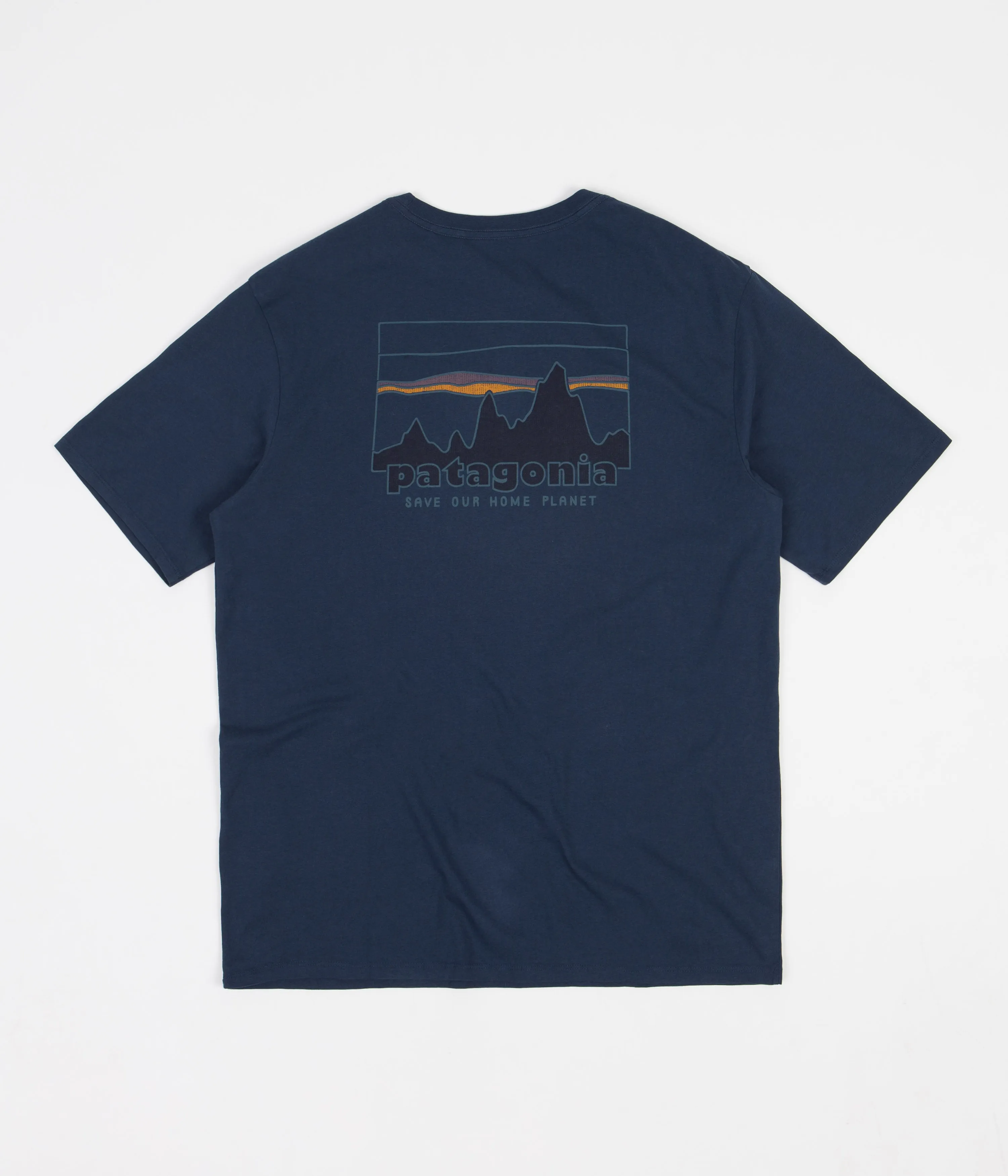 Patagonia 73 Skyline Organic T-Shirt - Tidepool Blue