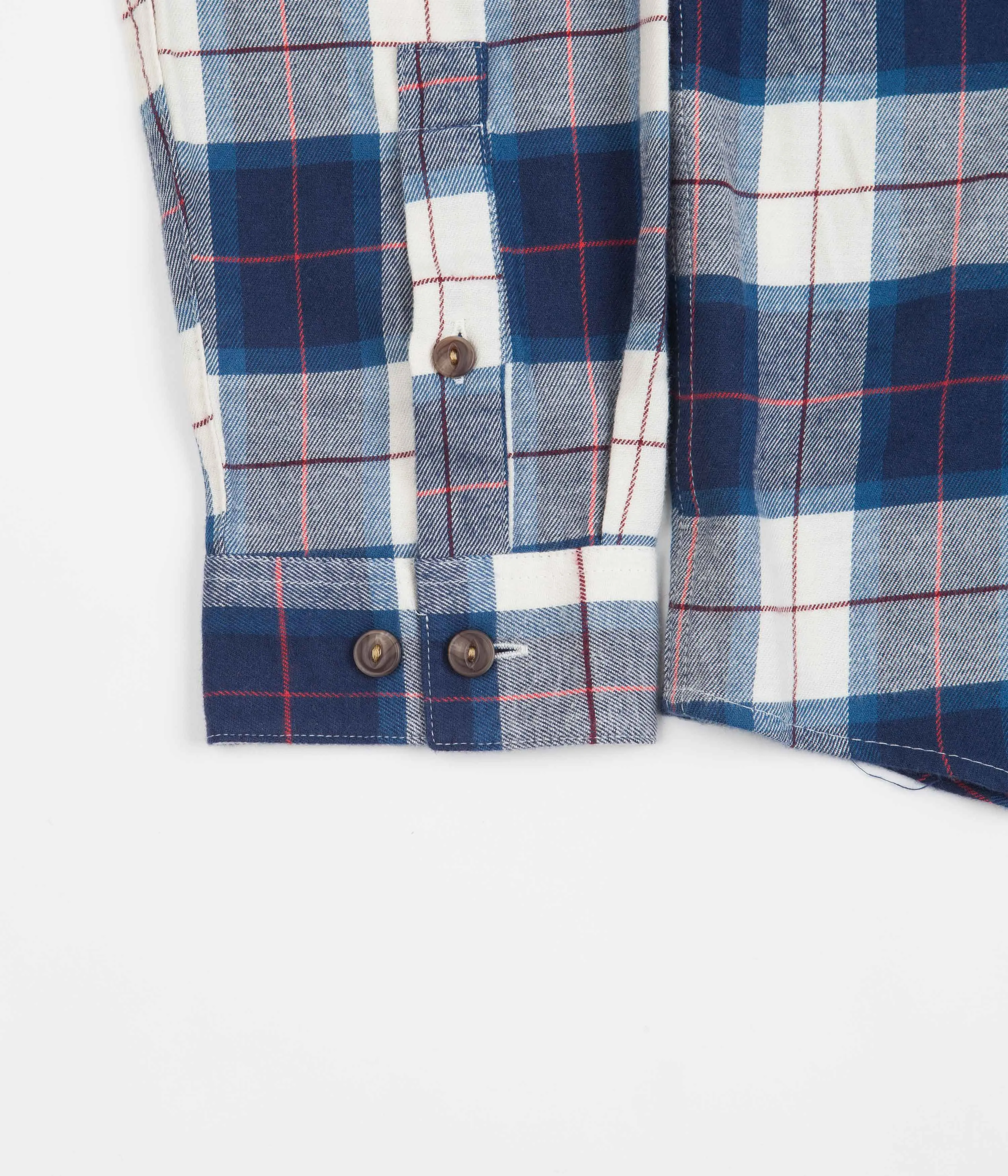 Patagonia Cotton In Conversion Fjord Flannel Shirt - Beach Plaid: Tidepool Blue