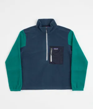 Patagonia Womens Microdini 1/2 Zip Fleece - Tidepool Blue
