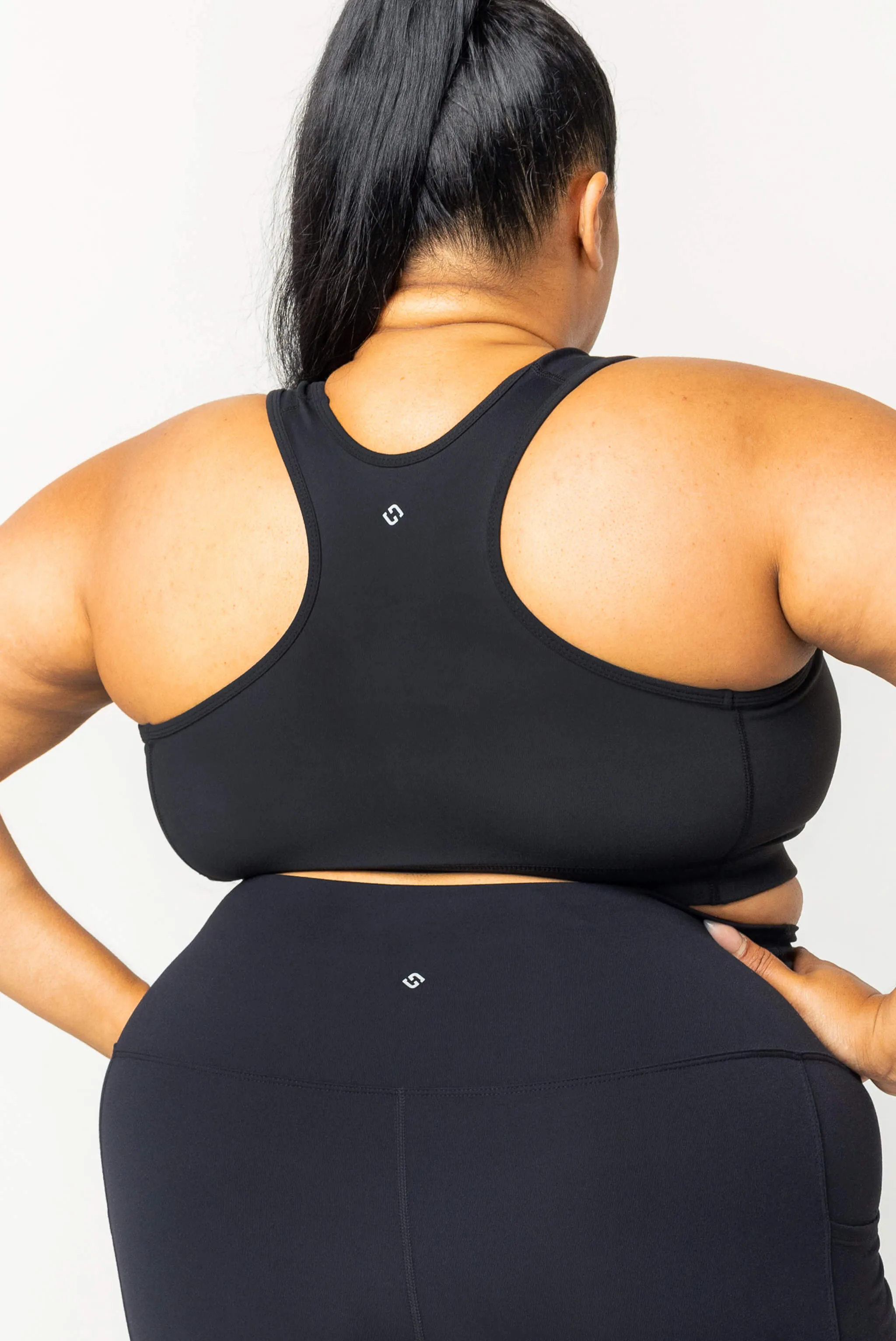 Racerback Sports Bra - Black