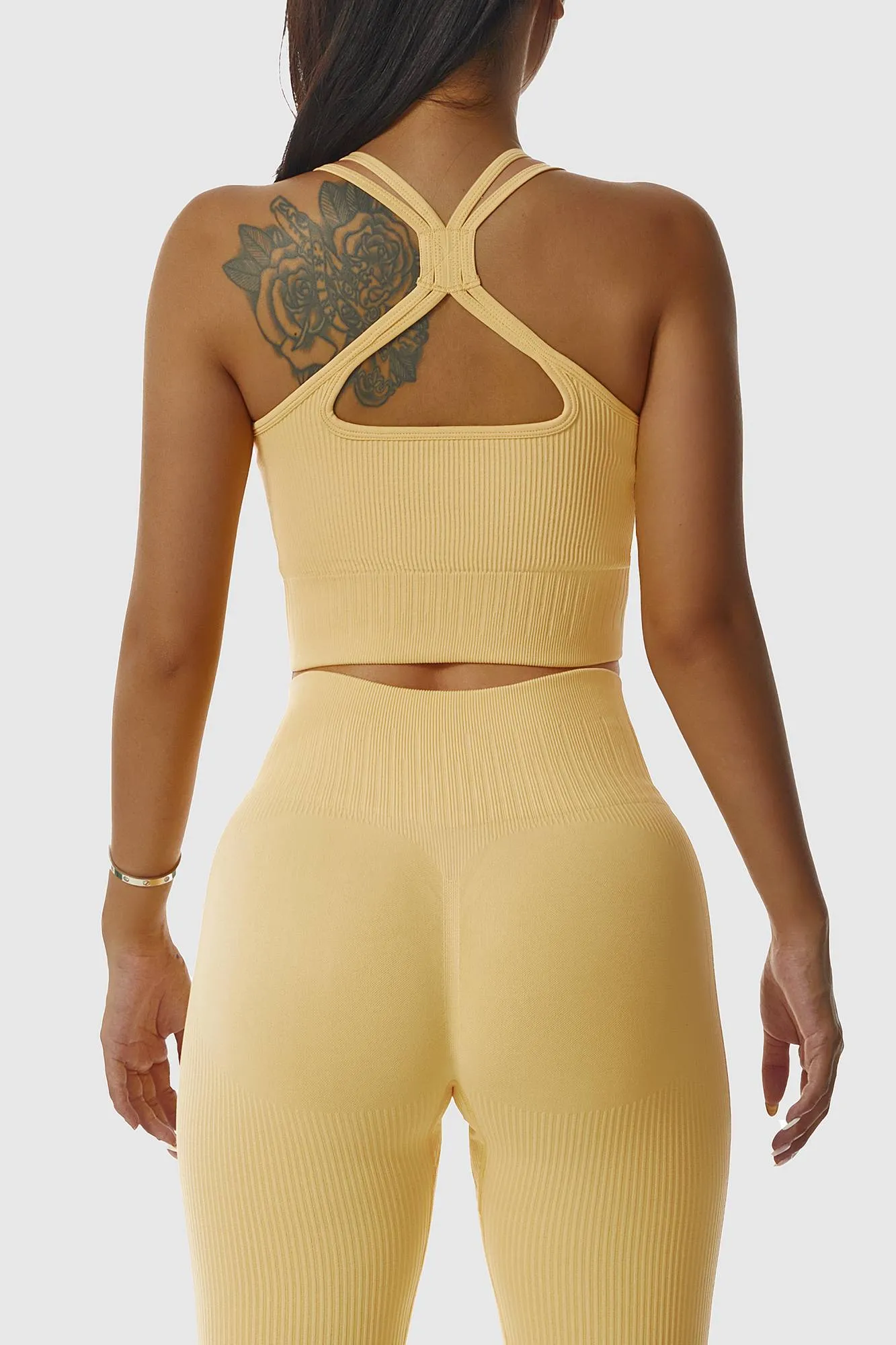 Ribbed Longline Racer Crop Top