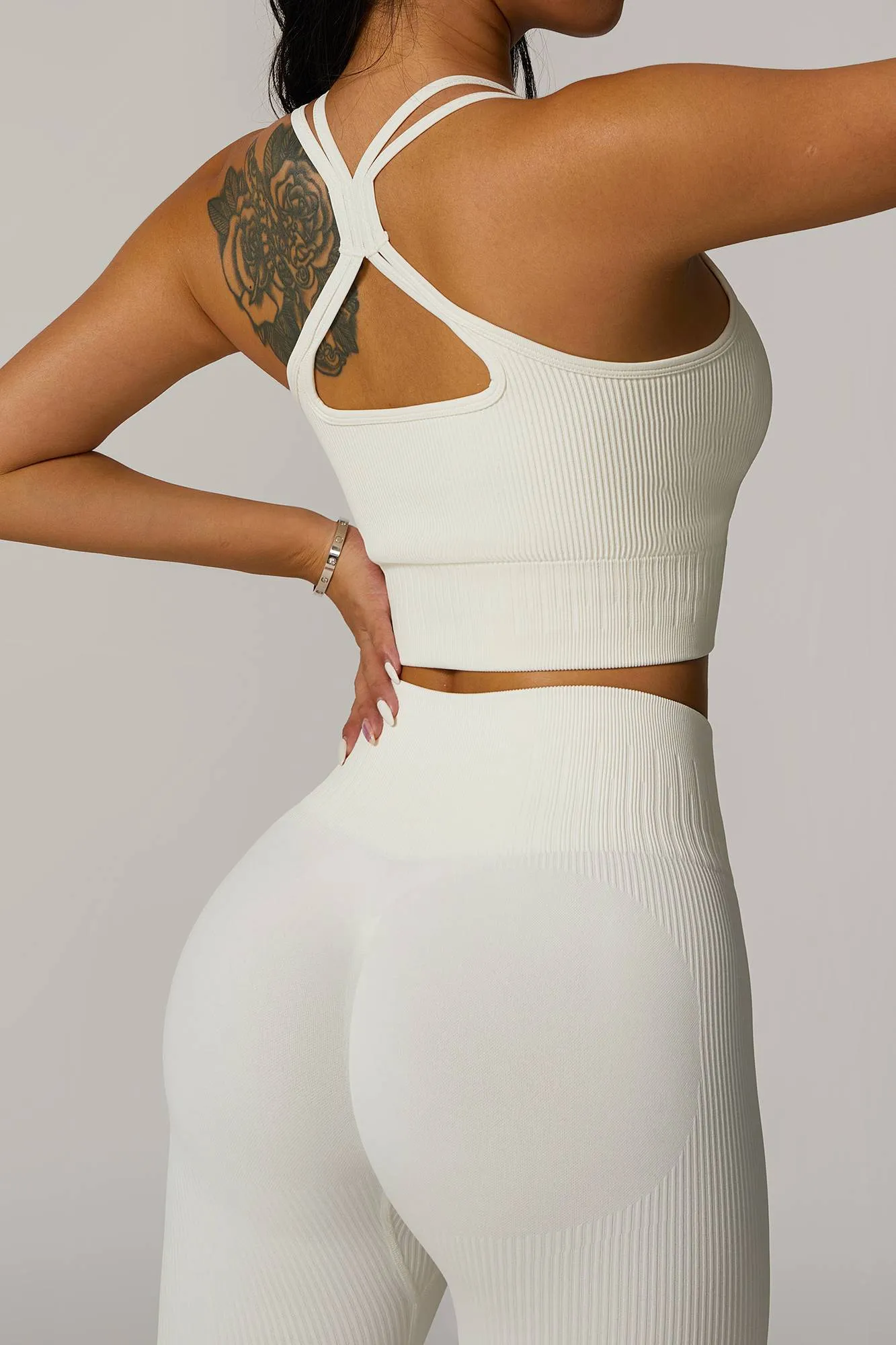 Ribbed Longline Racer Crop Top