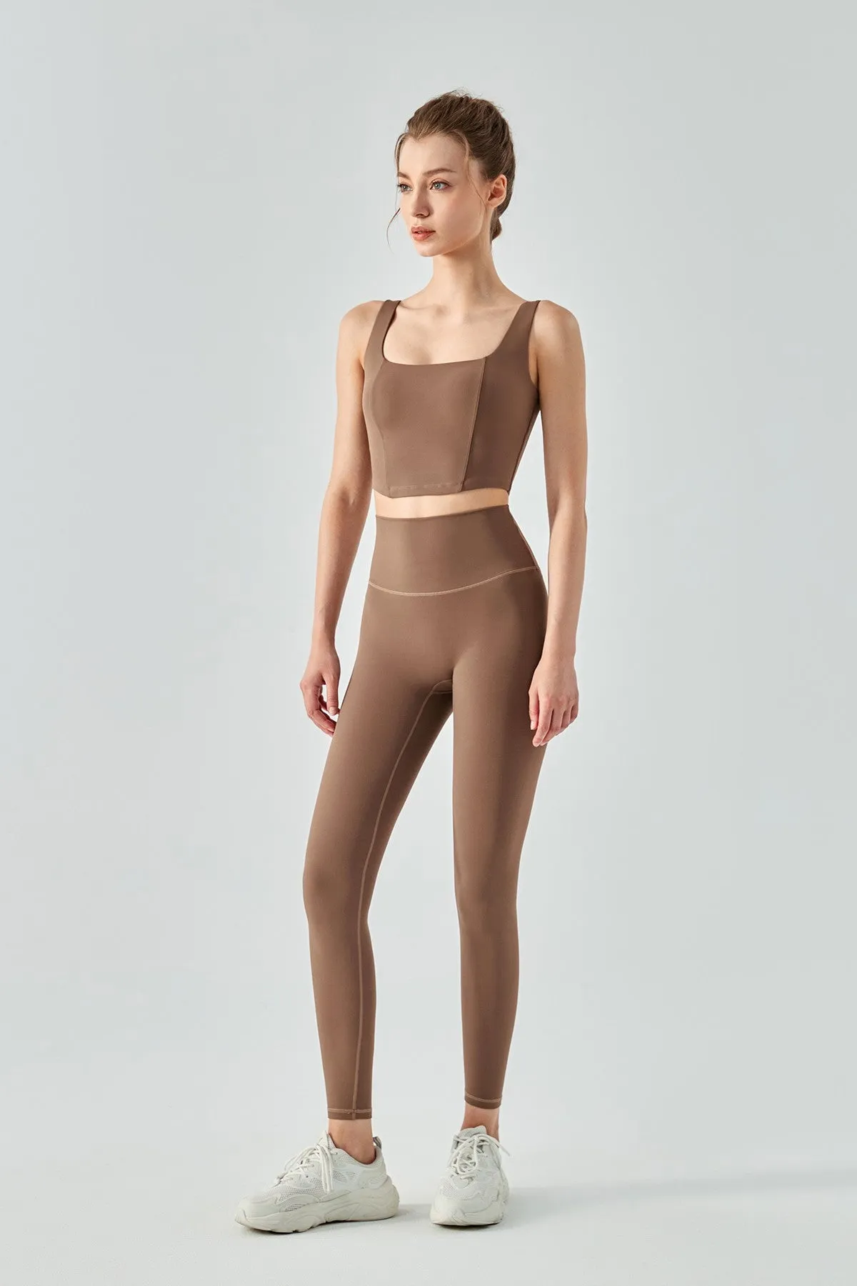 Seamed Crop Corset Top