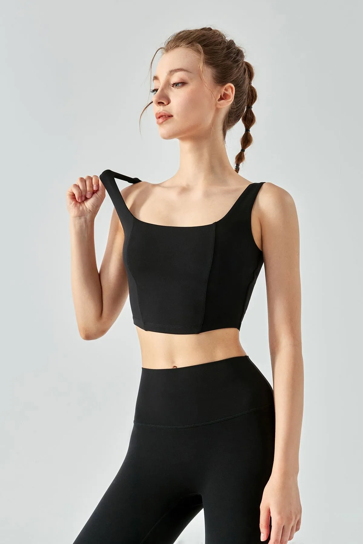 Seamed Crop Corset Top