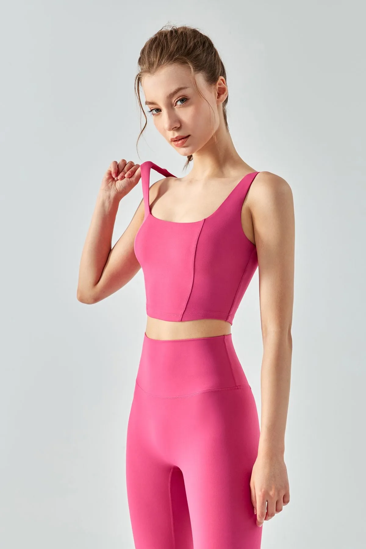 Seamed Crop Corset Top